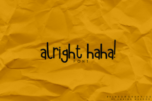 Alright Haha: A Playful Script Font for Crafters and Sellers
