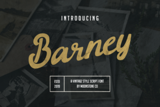 Barney Font: A Vintage Script That Makes Your Projects Stand Out