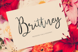 Brittney Font: A Modern Calligraphy Typeface for Creative Branding