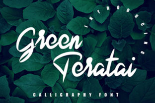 Elevate Your Projects with the Green Teratai Font