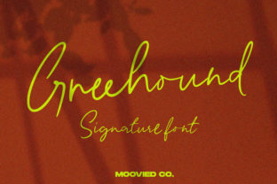Greehound: A Modern Casual Signature Font for Branding