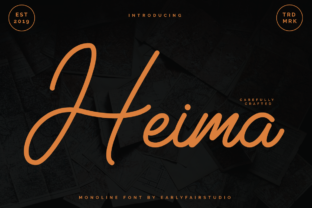 Heima: A Sweet and Simple Handwritten Font for Projects