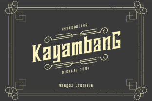 Kayambang: A Vintage Sans Serif Font for Modern Digital Design