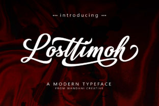 Losttimoh: A Mysterious Handwritten Font for Creative Products