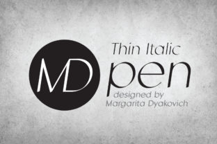MD Pen Thin Italic: The Sans Serif Font That Elevates Small Business Branding
