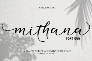 Mithana Duo: A Romantic Font for Elegant Branding