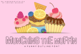 Munching the Muffin Font: A Hilarious Outlined Sans Serif for Viral Content
