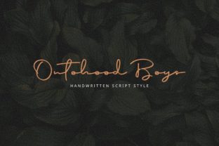 Ontohood Boys Font for a More Authentic Small Business Brand
