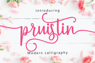 Pruistin Font: A Lovely Handwritten Addition for Creative Makers