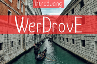 The Werdrove Handwritten Font for Business Identity